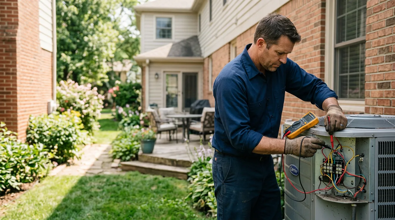 HVAC technician working near Tupelo, AR